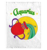 Aquarius Sherpa Blanket | Zodiac Series 5 - Beyond T-shirts